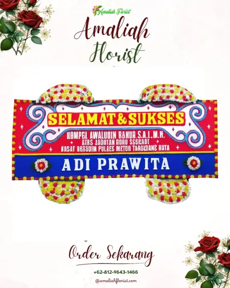 Papan Bunga Ucapan Selamat Wironanggan